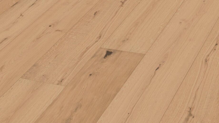 Parquet Meister Lindura Authentic caramel oak, brushed, 1-strip, matt lacquered