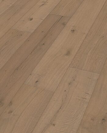 Parquet Meister Lindura Authentic greige oak, brushed, 1-strip, naturally oiled