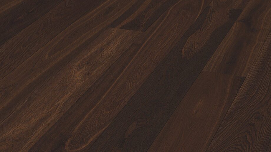 Parquet Meister Smoked oak lively, 1-strip, brushed, matt lacquered PD400