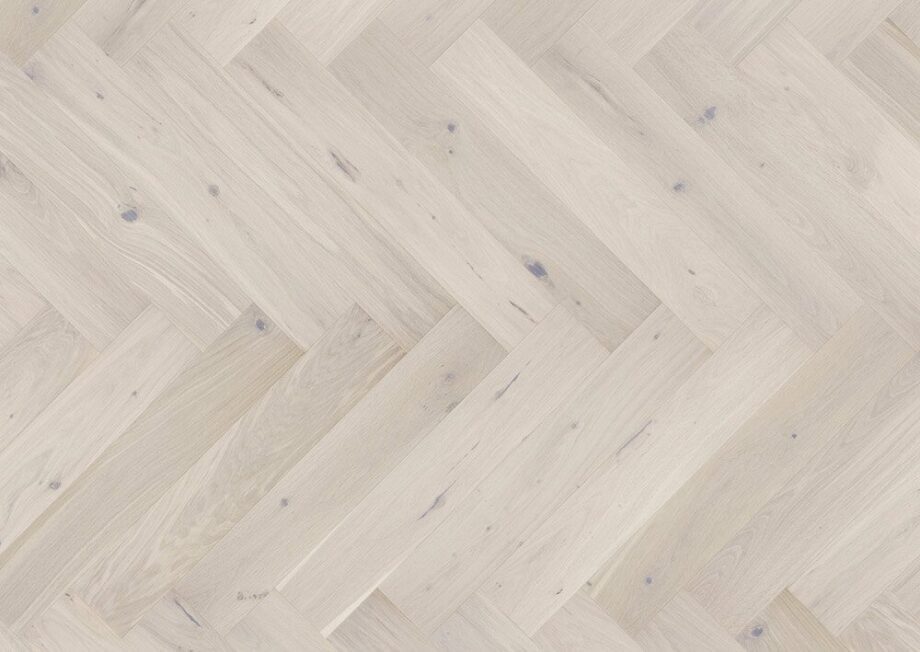 Parquet Oak, Cappuccino, 1-strip, beveled, brushed, stained, matt lacquer, herringbone, click