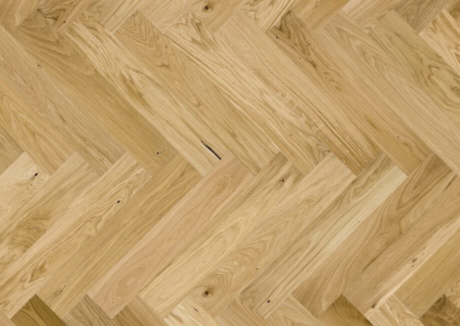 Parquet Oak, Caramel, 1-strip, beveled, brushed, stained, matt lacquer, herringbone, click