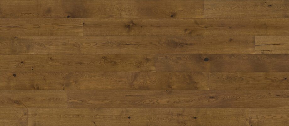 Parquet Oak, Grande Tay River, 1-strip, beveled, brushed, stained, matt lacquer