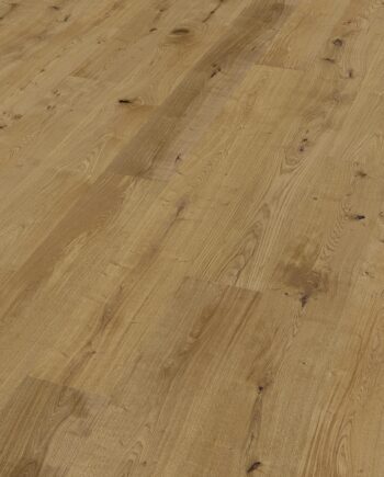 Parquet Trinity Oak Rustical 1-strip beveled brushed oiled