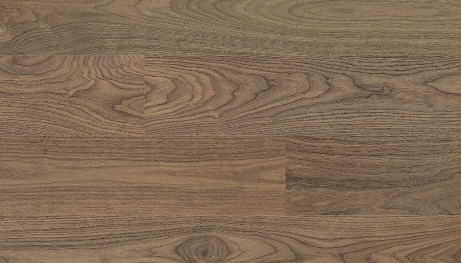 Parquet walnut nova city pure line, 1-strip, brushed, mat lacquer 5%