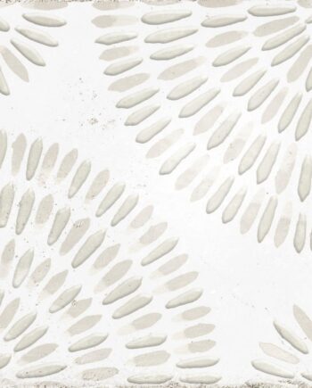 Patterned encaustic-look porcelain floor tile Dune Atlantique Bayonne, 20x20 cm, 9 mm, glass paste relief
