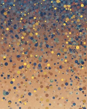 Patterned large porcelain decor slab ABK Wide&Style Confetti Blue B, 120x280 cm, 6 mm, matt