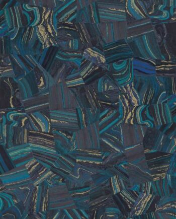 Patterned large porcelain decor slab ABK Wide&Style Precious Blue, 160x320 cm, 6 mm, matt