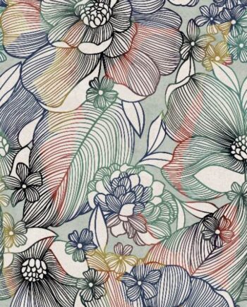 Patterned large porcelain decor slab ABK Wide&Style Sixties Light, 160x320 cm, 6 mm, matt