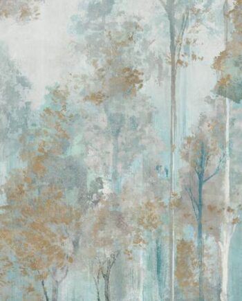 Patterned large porcelain decor slab ABK Wide&Style Trees Ivory B, 120x280 cm, 6 mm, matt