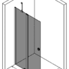 Hinged shower screen with fixed part Hietakari Forma 304 – 3