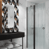 Hinged shower screen with fixed part Hietakari Forma 304 – 5