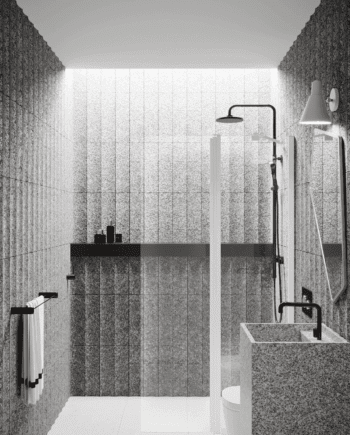Hinged shower screen with fixed part Hietakari Infinia 214