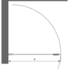 Hinged shower door Hietakari Forma 302 – view 2 Hinged shower door Hietakari Forma 302 – 2