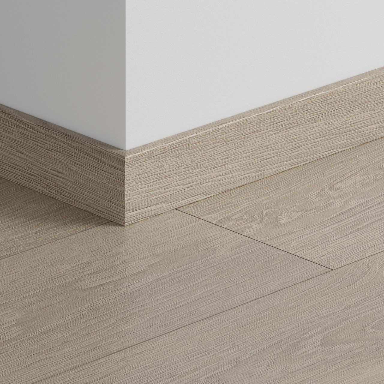 Skirting board Quick-Step Old Oak Light Grey for laminate, MDF, 12x58x2400 mm