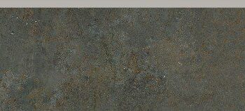 Porcelain skirting tile Dune Diurne Oxide, 9.5x60 cm, 10 mm, rust brown