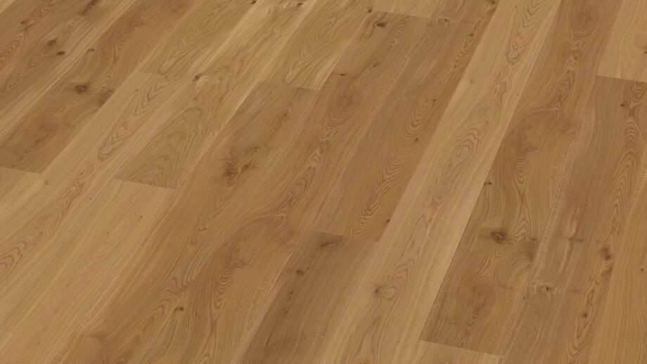 Oak parquet flooring Bauwerk Casapark Oak 35 brushed matt lacquered 181mm – 6