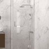 Framed shower enclosure Hietakari Vetro 525, chrome fittings, clear glass Framed shower enclosure Hietakari Vetro 525, chrome fittings, clear glass