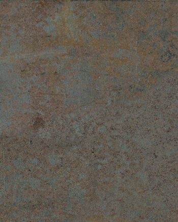 Rusted metal-effect porcelain floor tile Dune Diurne Oxide, 20x20 cm, 9 mm, rust brown