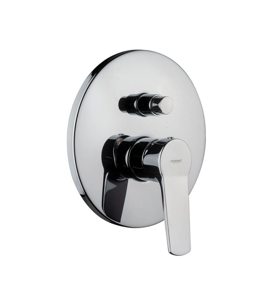 Concealed shower mixer Emmevi Altura 34019, 2 outlets, push-button, chrome Concealed shower mixer Emmevi Altura 34019, 2 outlets, push-button