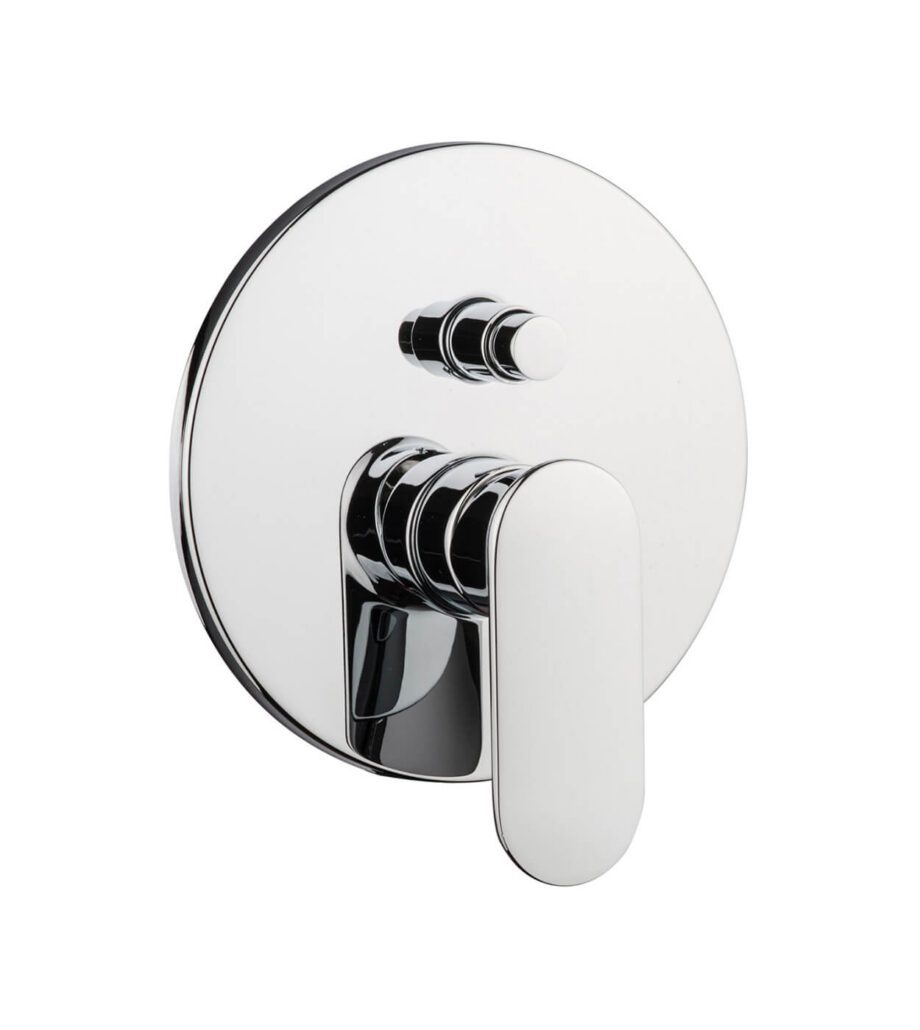 Concealed shower mixer Emmevi Kiry 88019, 2 outlets, push-button, chrome Concealed shower mixer Emmevi Kiry 88019, 2 outlets, push-button