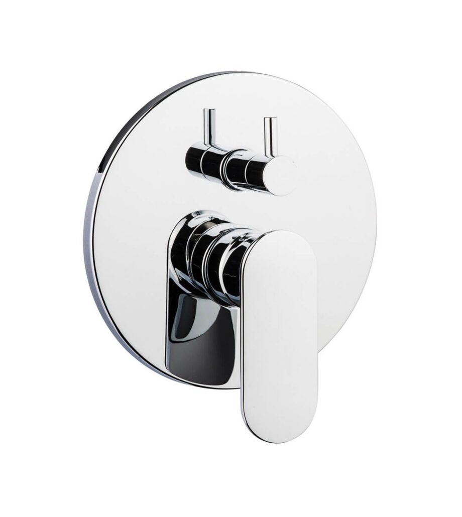Concealed shower mixer Emmevi Kiry 88019CER, 2 outlets, diverter cartridge, chrome Concealed shower mixer Emmevi Kiry 88019CER, 2 outlets, diverter cartridge