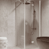 Shower enclosure Hietakari Forma 369, fixed wall + folding door Shower enclosure Hietakari Forma 369, fixed wall + folding door