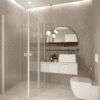 Shower enclosure Hietakari Forma 374, hinged door + hinged door with fixed part