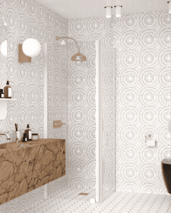 Shower enclosure Hietakari Infinia 251, fixed wall + hinged door