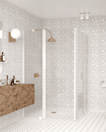 Shower enclosure Hietakari Infinia 262, hinged door with fixed part + hinged door with fixed part
