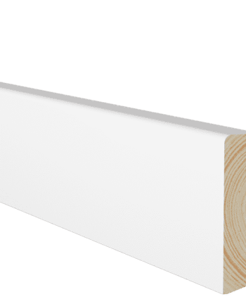 Skirting board pine, white painted, 15x58x2700 mm