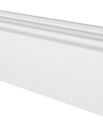 Skirting board pine, white painted, profiled, 14x95x2700 mm