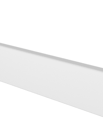 Skirting board pine, white painted, smooth, 14x42x2700 mm
