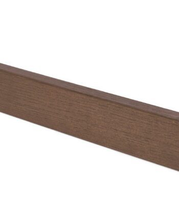 Skirting board Thede & Witte Cube 40, oak, deep smoked, rough appearance, 15 x 40 x 2400 mm