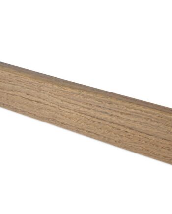 Skirting board Thede & Witte Cube 40, oak XL, smoked white oiled, 15 x 40 x 2400 mm