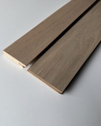 Skirting board veneered oak white oiled profile 15×60mm