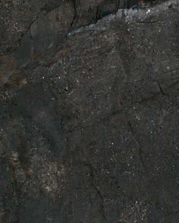 Stone-effect polished porcelain floor tile Tau Mainstone Black Pol, 120x120 cm, 9 mm, black, rectified
