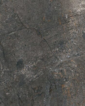 Stone-effect polished porcelain floor tile Tau Mainstone Graphite Pol, 60x60 cm, graphite grey, rectified