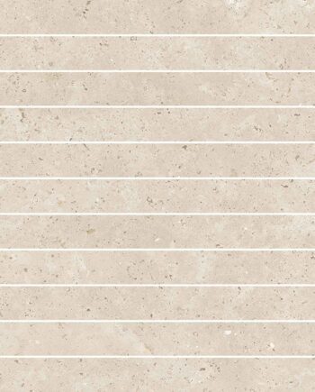 Stone-effect porcelain mosaic tile Tau Campaspero TXT Linen, 30x30 cm, linen beige