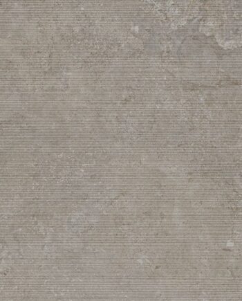 Stone-effect relief porcelain wall tile Tau Dorset Greige Relief, 60x120 cm, greige, rectified