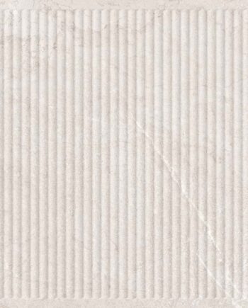 Stone-effect relief porcelain wall tile Tau Lithos Relief White, 60x120 cm, white, R10, rectified