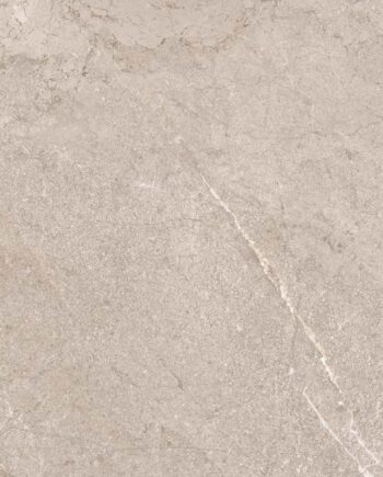 Stone-effect satin-polished porcelain floor tile Tau Lithos Polisoft Pearl, 60x120 cm, 10.5 mm, pearl grey, rectified