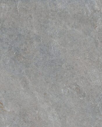 Stone-effect semi-polished porcelain floor tile Tau Caribbean Silver SP, 90x90 cm, silver grey, rectified