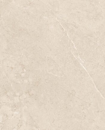 Stone-effect soft matt porcelain floor tile Tau Lithos Soft Linen, 100x100 cm, linen beige, rectified