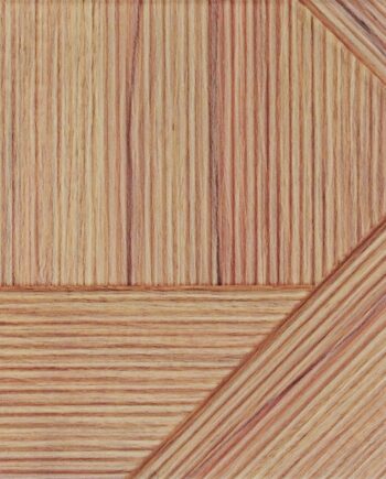 Striped 3D relief ceramic wall tile Dune Stripes Mix Teak, 25x25 cm, 10 mm, teak