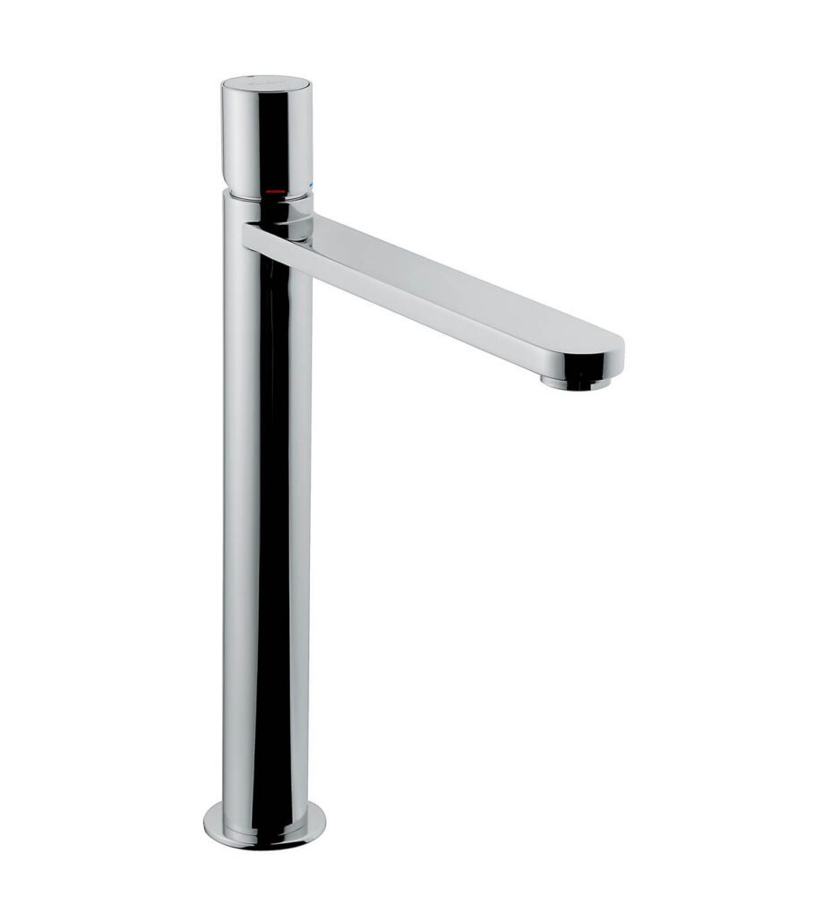 Tall basin mixer Emmevi Ade 78006 with click-clack waste