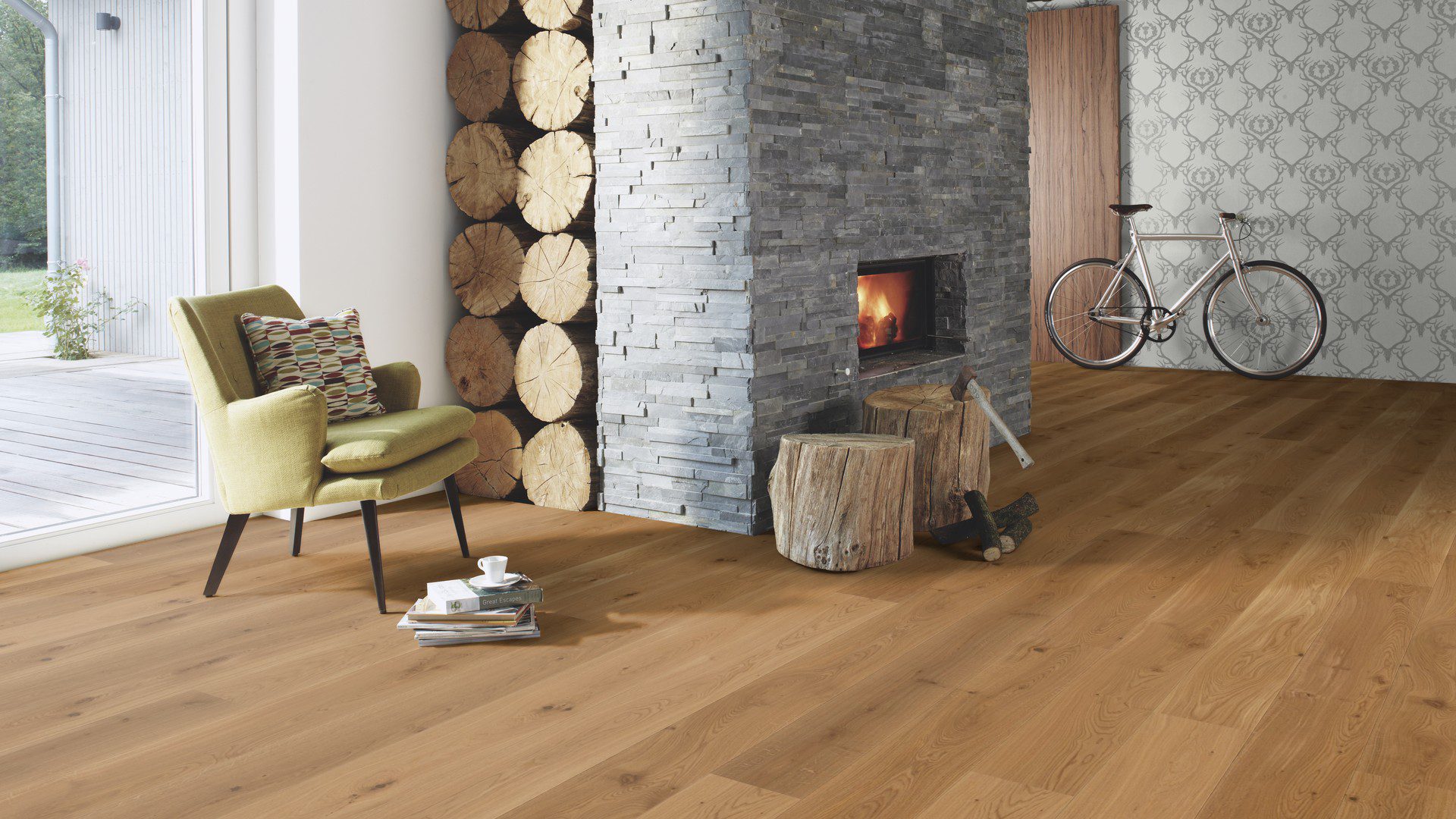 Tammeparkett Bauwerk Casapark tamm 35 harjatud õlivaha 181mm