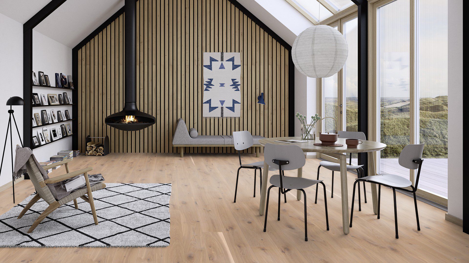 Tammeparkett Bauwerk Casapark tamm 46 Farina harjatud õlivaha 181mm