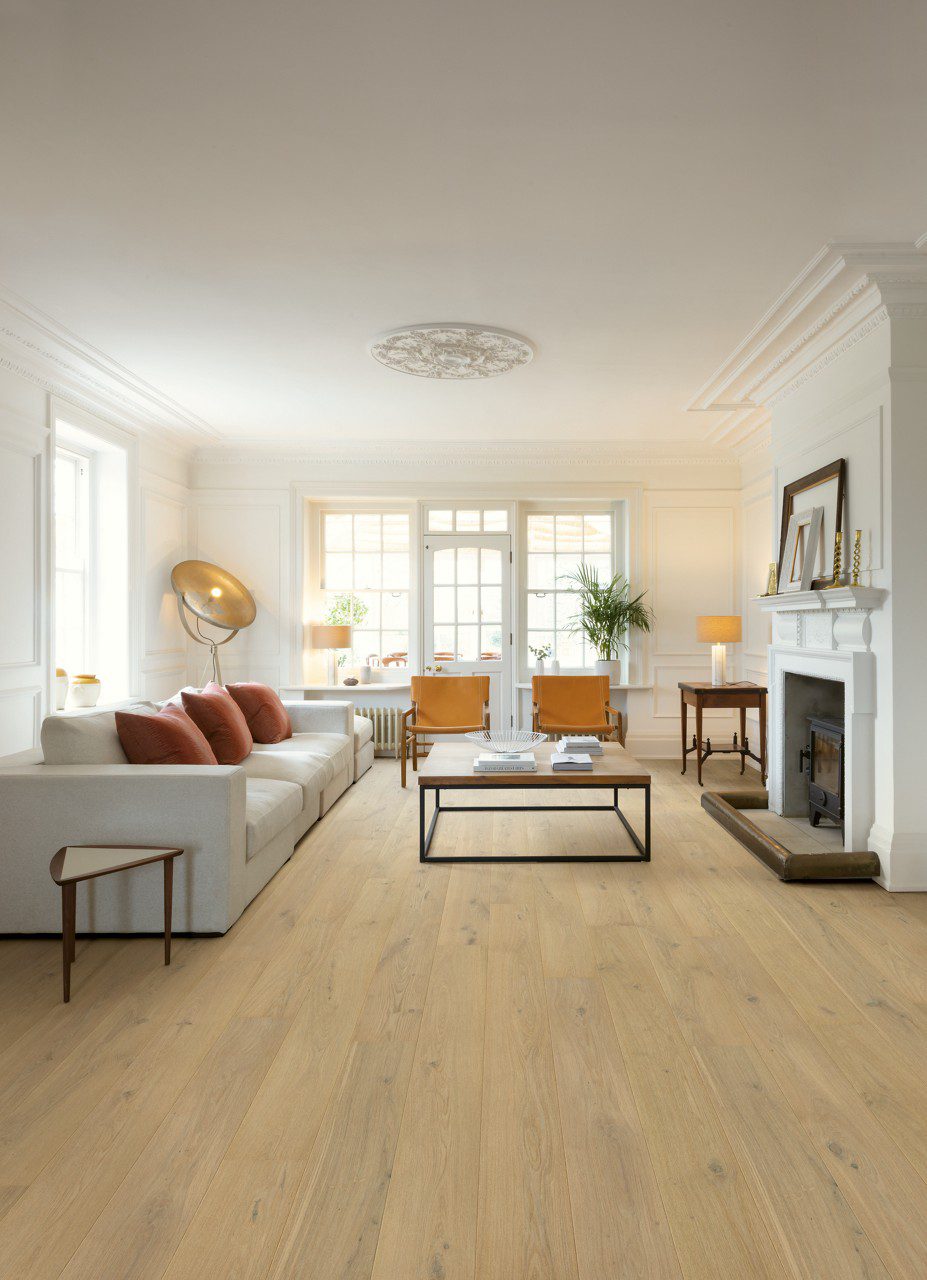 Tammeparkett Quick-Step Cascada Pearl White Oak eriti matt lakk, veekindel 190mm
