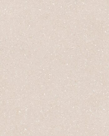 Terrazzo effect matt porcelain floor tile Tau Sassy Cream, 90x90 cm, cream, R10, rectified