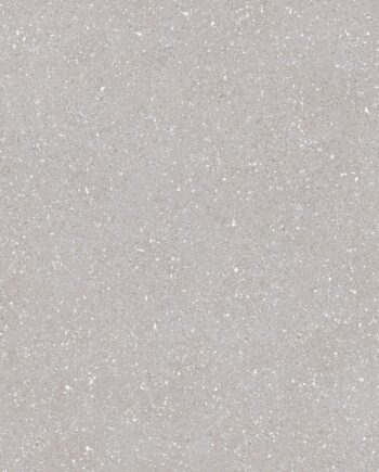 Terrazzo effect matt porcelain floor tile Tau Sassy Silver, 90x90 cm, silver grey, R10, rectified